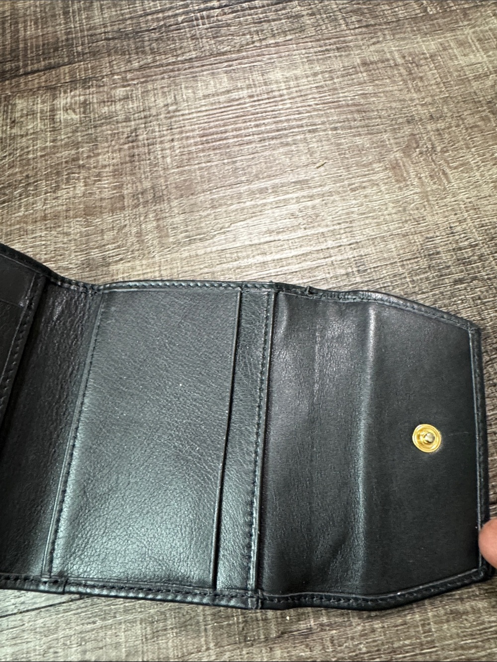 vintage Paloma Picasso black leather wallet - Picture 5 of 7